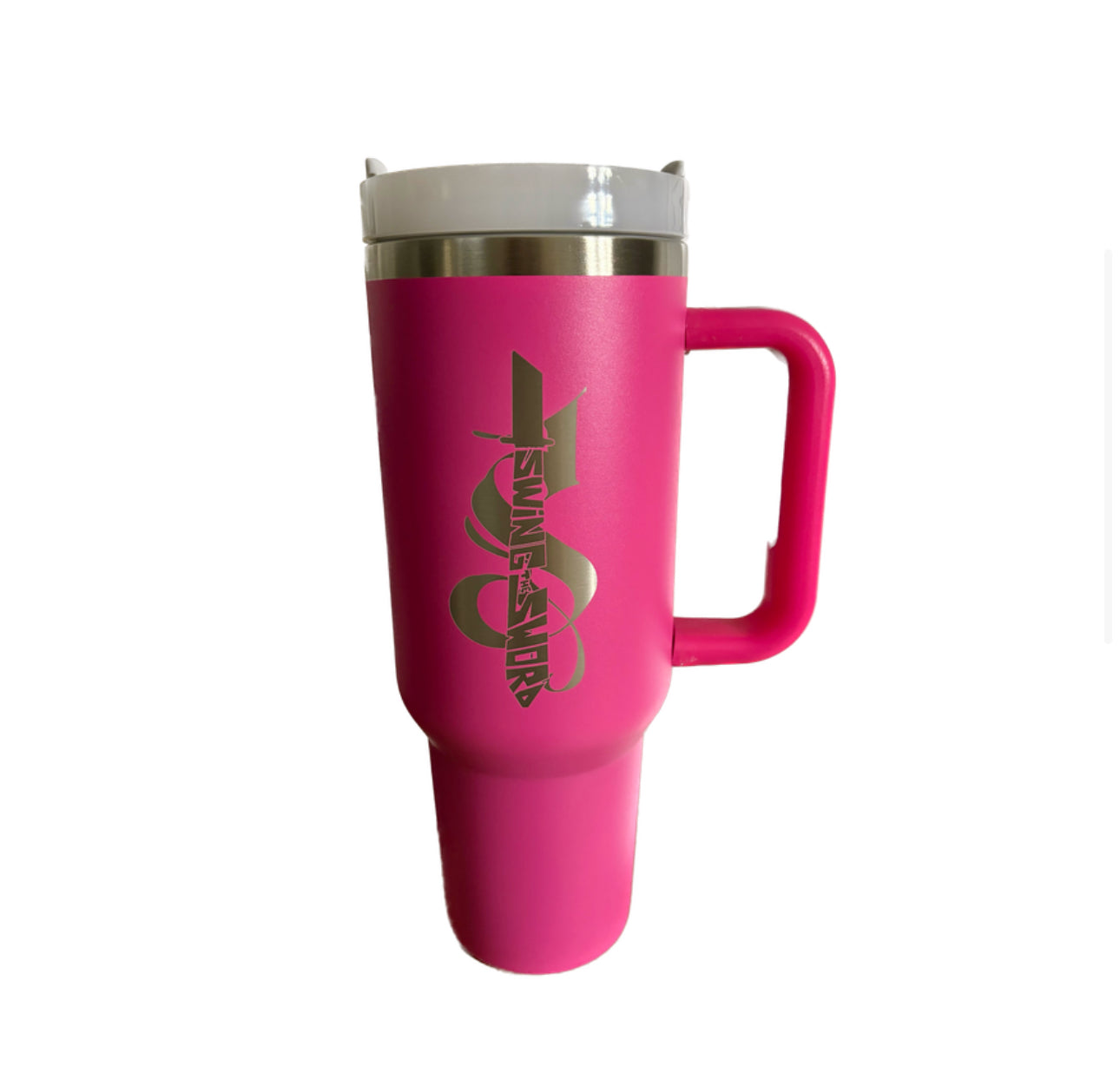 SwingTheSword "Fuchsia Bloom" Water Bottle